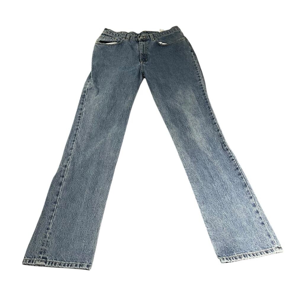 Polo Ralph Lauren Women's Sz 10 logo-cuff denim straight jeans